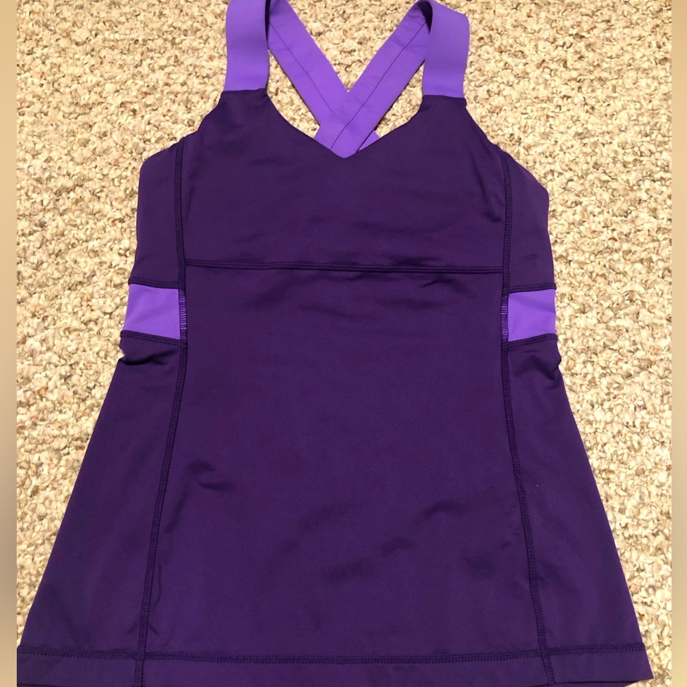 Lululemon cross tank, purple